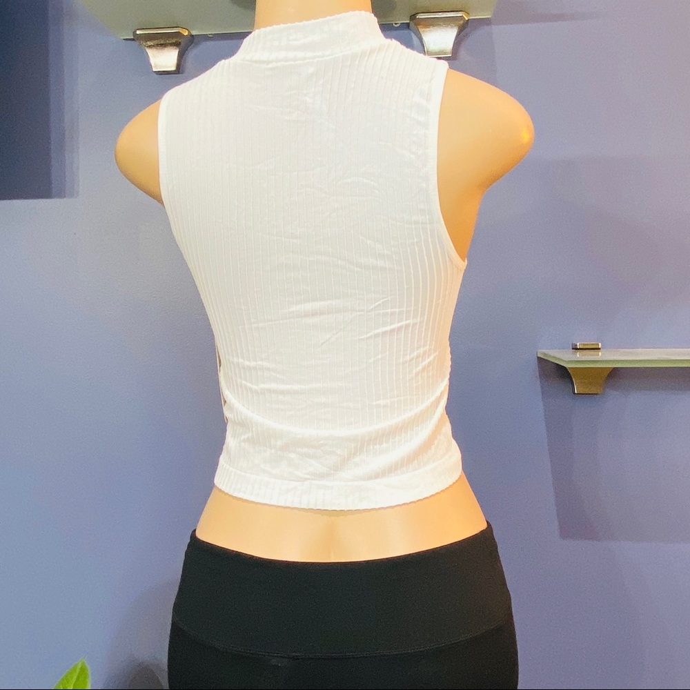 NWT Ribbed Crop Top Tank Shirt - Picture 5 of 8